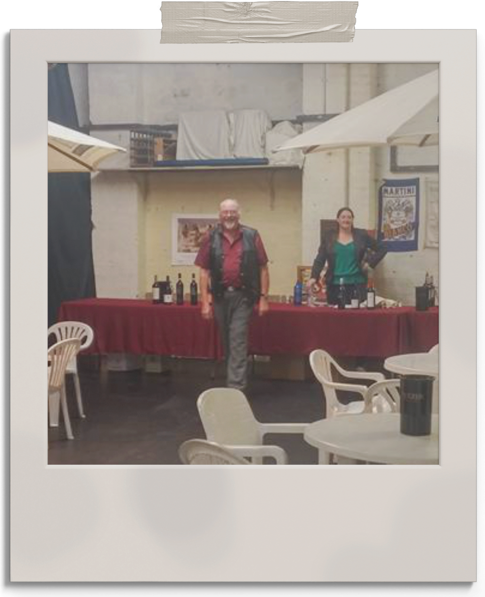 Dave at a wine tasting