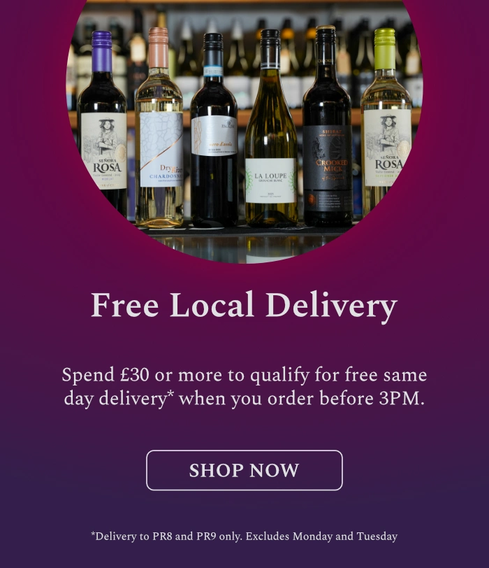 Free same day delivery to pr8 and pr9 if spend more than £30 and order before 3pm